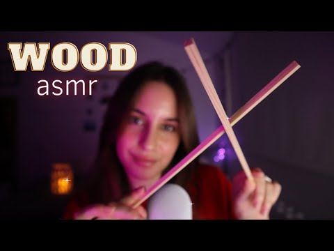 SONIDOS DE MADERA para DORMIR 🤎 | Wood Triggers | ASMR en ESPAÑOL