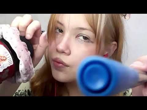 ASMR bare mic scratching and visuals