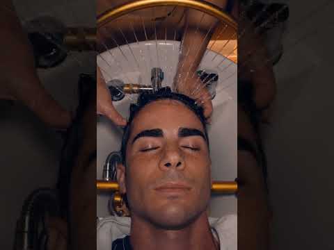 ASMR: Extremely Satisfying Head Water Massage for Deep Sleep and Relaxation #shorts