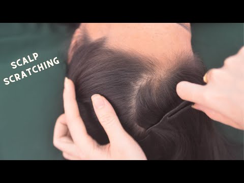 ASMR Hair Combing, Relaxing Scalp Scratch, Scalp Massage Sounds For Relaxation