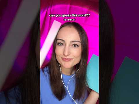can you guess this tricky word?? #asmr