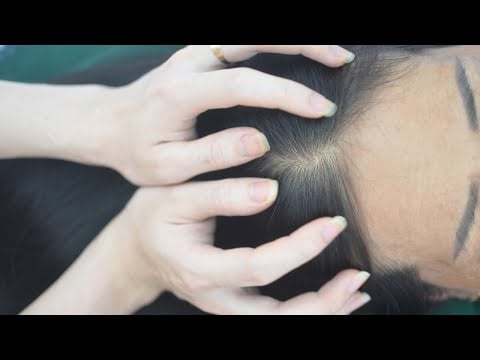 ASMR Tingly Head Scratching Sounds And Hair Combing Real Person For Headache Relief