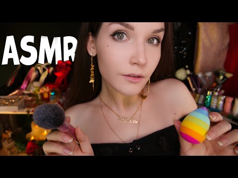 АСМР 💄[RP] Новогодний макияж и подбор платья 👗🎄  ASMR Makeup for New Year and choice dresses