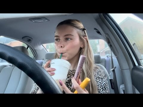 ASMR chit chat grwm in the car!