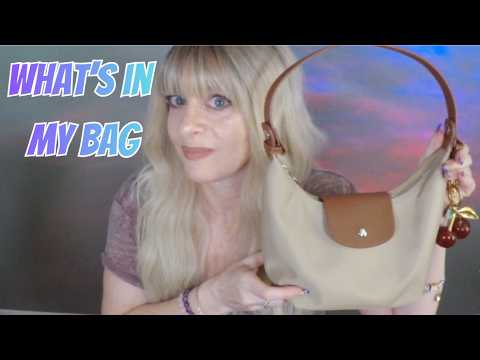 ASMR Gum Chewing What's In My Bag | Whispered