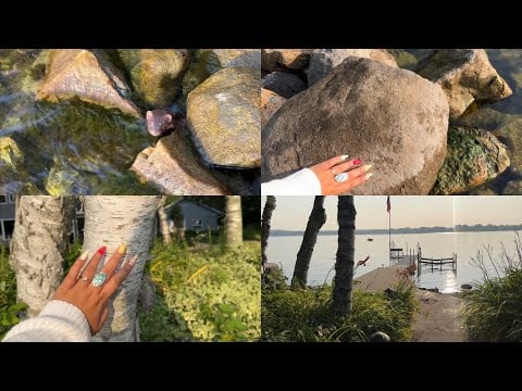 ASMR | Lake House (water/nature sounds, tapping, scratching and rambling)