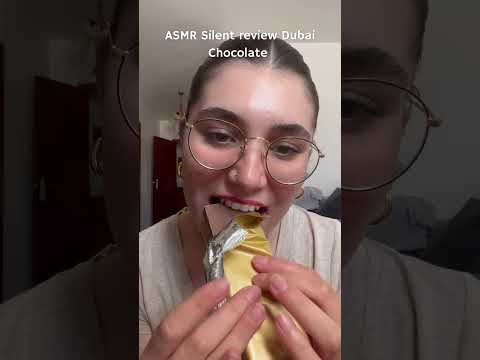 ASMR Silent Review Dubai Chocolate 🍫 #asmr #dubai #dubaichocolate