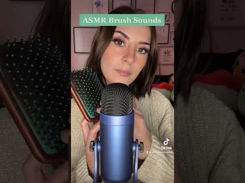 ASMR brushing you & the mic ✨👩‍🎨 #asmrsounds #asmrshort #asmr #brushing #whispering