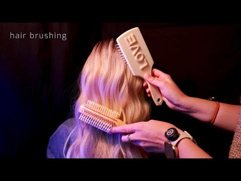 ASMR Hair Brushing & Hair Play for Deep Relaxation | Different Brushes, No Talking (Music optional) 