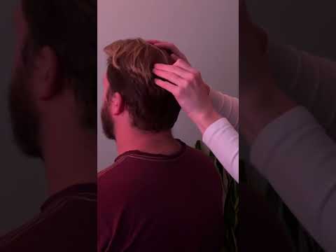 ASMR Hair Pulling Head Massage #hair #relaxing #asmr #realpersonasmr #scalpmassage