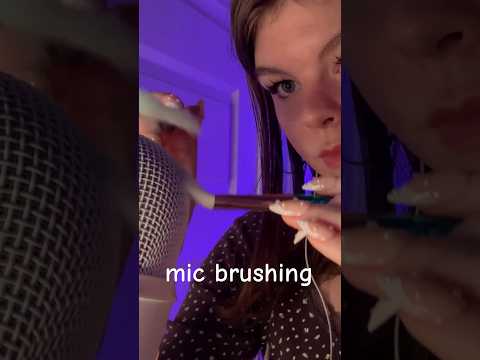 ASMR mic brushing for deep sleep 😴  #asmr