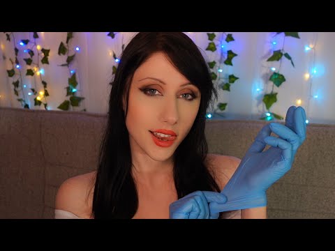 ASMR ♡ Latex Gloves Ear Massage Fast & Slow (with Breathing & Inaudible Whispers) I Leyna inu