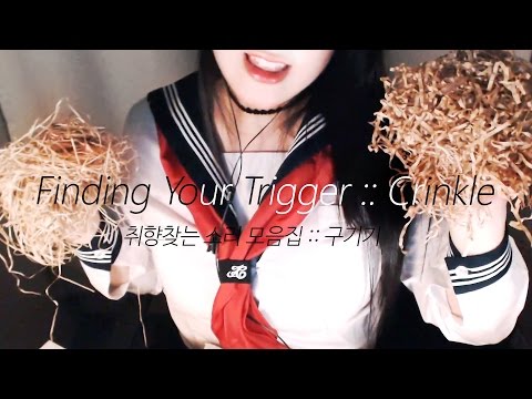 EN SUB [Korean 한국어 ASMR] 취향찾는 소리 모음집 : 구기기 Finding Your Trigger :: Crinkle