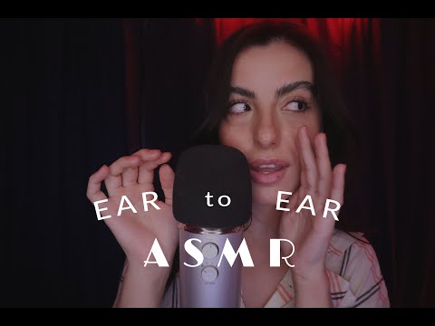 ASMR EAR TO EAR PERSONAL ATTENTION | HAND MOVEMENTS, INAUDIBLE WHISPERING, TRIGGER WORDS, BRUSHING