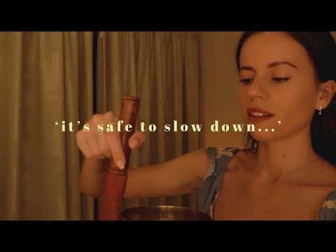 ASMR Reiki that will melt away your burnout and exhaustion (w/ crackling fire sounds)
