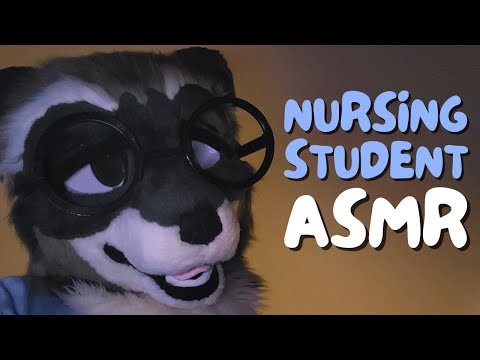 [Furry ASMR] Nursing Student Takes Care of You After Surgery | Fursuit Sounds | Personal Attention