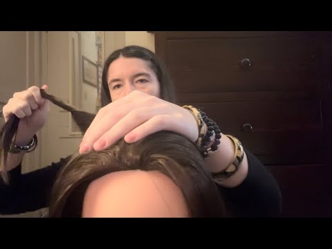 Crown Chakra Reiki | hair pulling, cord cutting, head massage ASMR role play