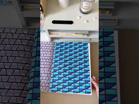 ASMR Satisfying Patterns coloring 💙 #asmrcoloring #oddlysatisfyingvideos #coloringtherapy #asmr