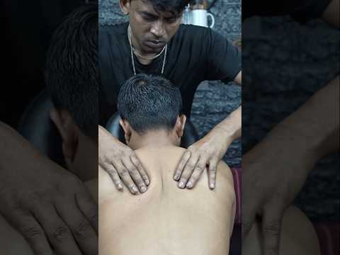Indian Barber's Deep Tissue Head & Back Relief | Relaxation ASMR #shorts