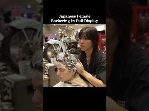 (ASMR) Japanese Lady Barber Mei — Full Haircut Course in Tokyo