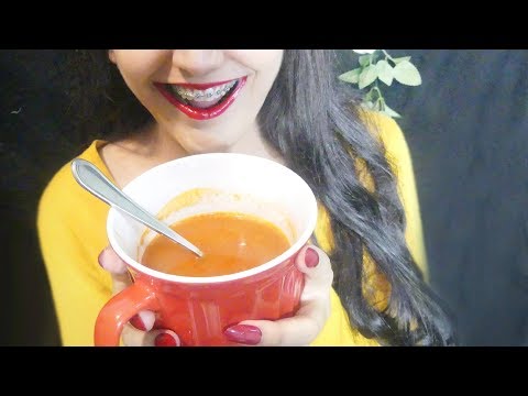 ASMR Eating Sounds - SOUP! (Veggie)