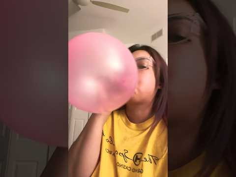 BALLOON ASMR | girl blowing balloon sounds