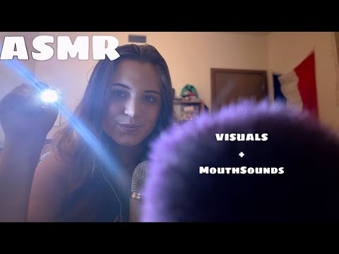 ASMR|| Visual Triggers and Mouth Sounds ❤️💛