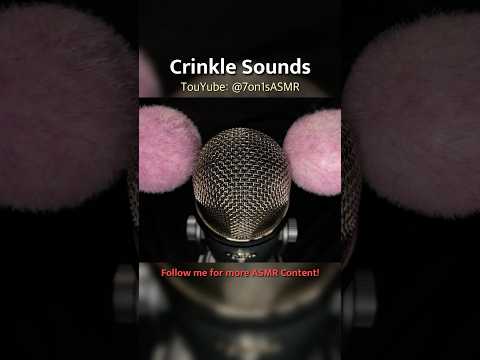 Double Crinkle Sounds!! 🩷 #asmr