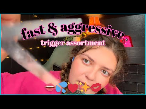 [ASMR] FAST & AGGRESSIVE trigger assortment💕 2k special!!! saying my subscribers names🥰