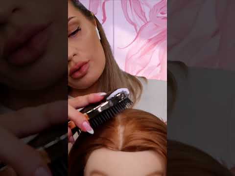 ASMR hair brushing 💕 #asmr #hairbrushing #asmrhair #relaxing #asmrhairplay