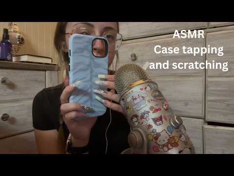 ASMR tapping and scratching on cases