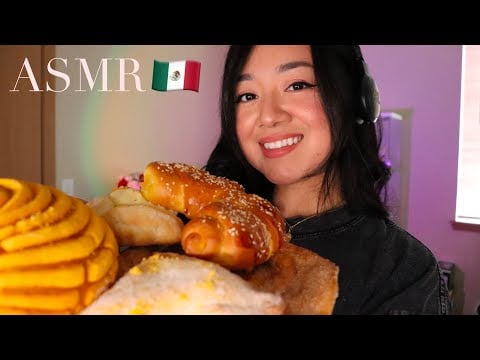 ASMR eating mexican bread!! (part 2)