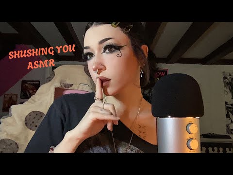 Shushing You & Rambling ASMR | Whispering, Hand Movements, Visual Triggers