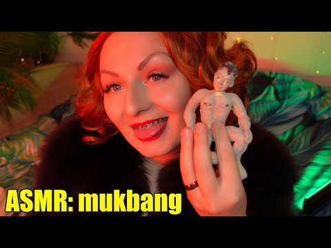 ASMR mukbang EATING chocolate man