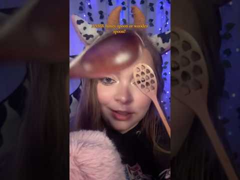 Honey spoon or wooden spoon ASMR #asmr #asmrsounds