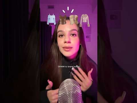 GRWM to brand event in Toronto ASMR 🌸 This awesome cute pinky bag by Vonto Dubai 😍 #asmr