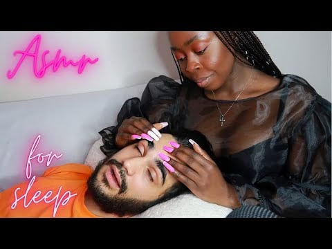 [ASMR] Most Relaxing Face tracing for SLEEP😴 | Chewing Gum ~ corners ~ contours ~ skin sounds