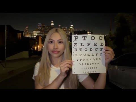LOFI ASMR Eye Exam appointment outside (soft spoken) 
