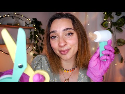 DOLCE PARRUCCHIERA ASMR | CON GIOCHI IN LEGNO 🤍