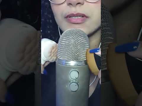 ASMR- Pincel no microfone