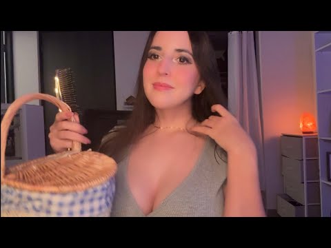 ASMR 🧸 TU NOVIA ENAMORADA TE AYUDA A DORMIR