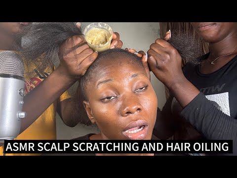 ASMR  INDIAN HEAD MASSAGE AND OILING FOR SLEEP VERY SATISFYING TO WATCH
