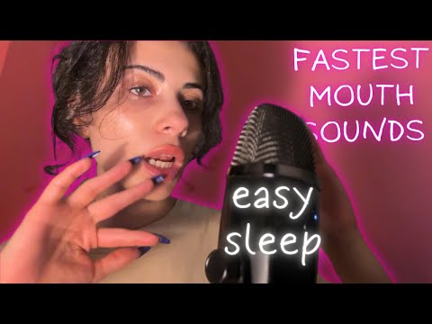 Fastest Mouth Sounds for Sleep | Inaudible Whispering & Noms ASMR