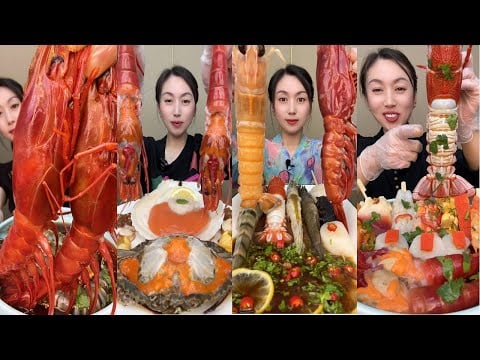 🦐🔥 Ultimate Giant Seafood Mukbang | Epic Eating Sounds & Massive Feast ASMR