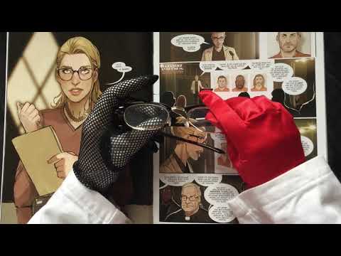 SATIN OPERA GLOVES ❤️🖤  Reading a Comic Book👄 Part  ❷  [[ASMR]]