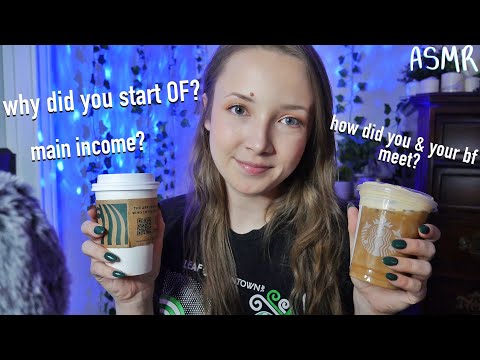 ASMR Q&A + Trying Starbucks Fall Menu Items✨