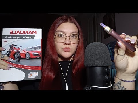 IDONEA ESAME TEORICO DELLA PATENTE (Storytime & Smoking) 😴💜 | ASMR ITA 