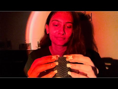 ASMR with Long Nails | ASMR Mic Scratching + Camera Tapping