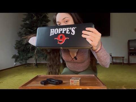 ASMR My New Gun Cleaning Kit Unboxing & Tapping While Whispering You Into a Deep Sleep