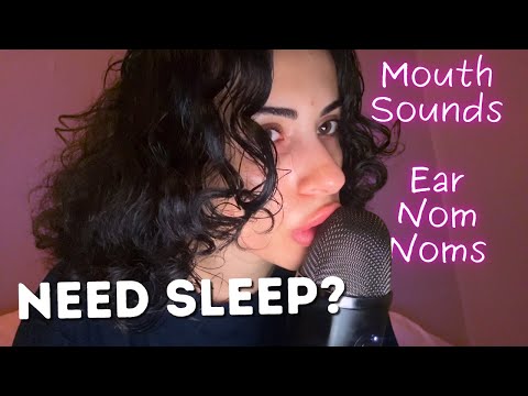 ASMR | Tingly Cupped Mouth Sounds & Ear Nom Noms